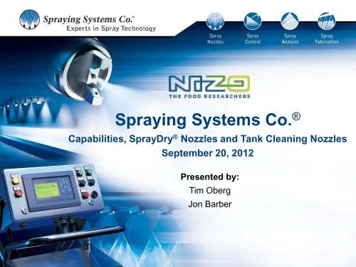 SprayDryÂ® Nozzle History - Spraying Systems Co.