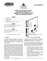 MODEL ADTRAN 9004 U-BR1TE II ISDN 2B1Q INTERFACE FOR SIEMENS 9004 ...