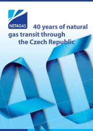 40 years of natural gas transit through the Czech Republic - Net4Gas