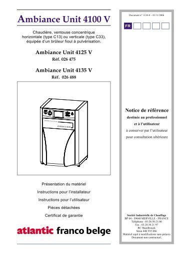 Ambiance Unit 4100 V - Jean-Paul GUY