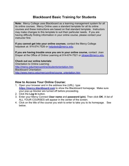 Mercy blackboard deals