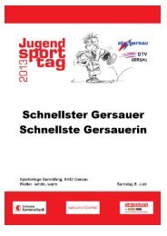 Schnellste Gersauerin / Schnellster Gersauer - Turnverein STV Gersau