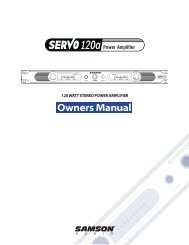 Download the Servo 120a User Manual in PDF format - Samson