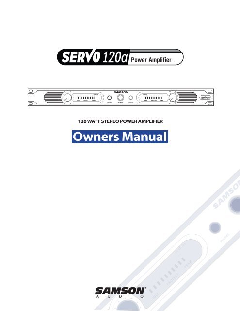 Download the Servo 120a User Manual in PDF format - Samson