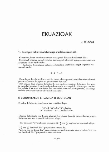 EKUAZIOAK