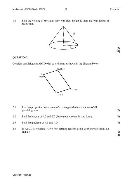 Mathematics and Mathematical Literacy - Thutong