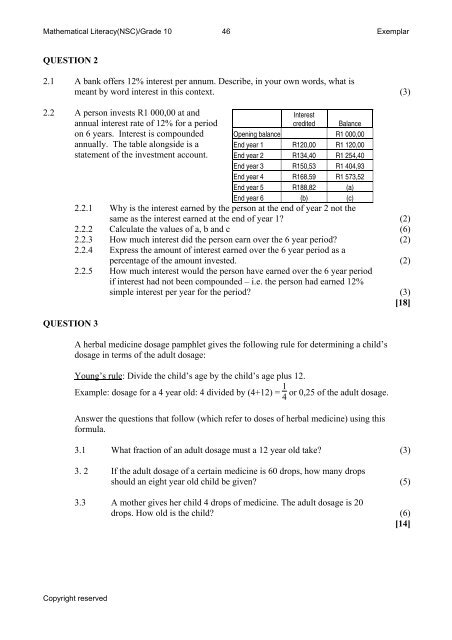 Mathematics and Mathematical Literacy - Thutong