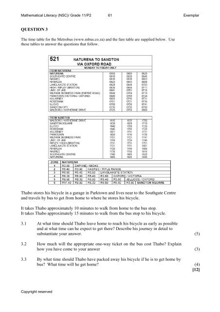 Mathematics and Mathematical Literacy - Thutong