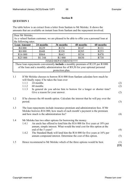 Mathematics and Mathematical Literacy - Thutong