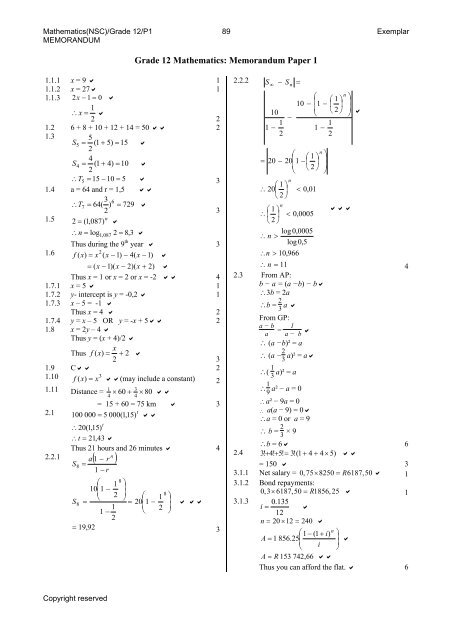 Mathematics and Mathematical Literacy - Thutong