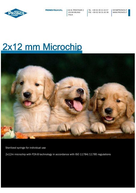 Microchip pets ING - Prionics