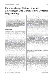 Ckmeans.1d.dp: Optimal k-means ... - The R Journal