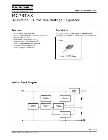 MC78TXX 3-Terminal 3A Positive Voltage Regulator - Profesor Molina