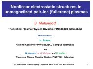 Non-linear electrostatic waves in pair-ion plasmas - National Centre ...