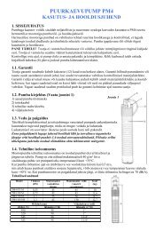 puurkaevupump pm4 kasutus- ja hooldusjuhend - AS FEB