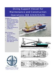 Diving Support Vessel for Maintenance and Construction ... - De Hoop