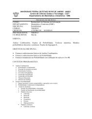 Ementa detalhada do curso - Impa