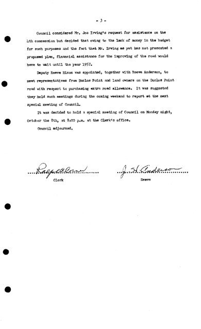 1956 Georgina - Council Minutes