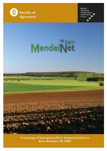 Untitled - Mendelova zemÄdÄlskÃ¡ a lesnickÃ¡ univerzita v BrnÄ