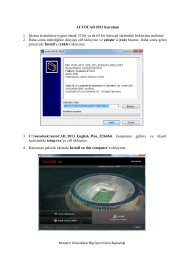AUTOCAD 2013 Kurulum - NevÅehir Ãniversitesi