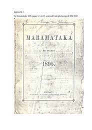Appendix 1 Te Maramataka 1895, pages 1, 3, & 15, scanned from ...