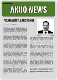 Newsletter septembre 2011 - Akuo Energy