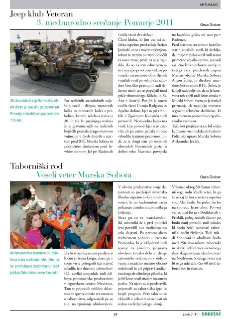 Soboške novine številka 101 ______ 16. jun. 2011