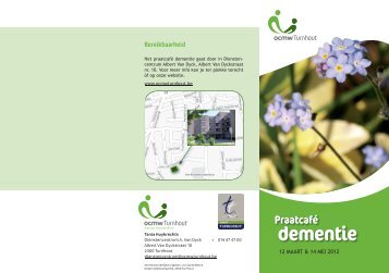 Folder praatcafÃ© dementie Turnhout - Dementie.be