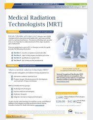 Medical Radiation Technologists [MRT] - WelcomeBC