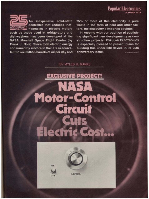 NASA Motor Control Circuit (1MB PDF)