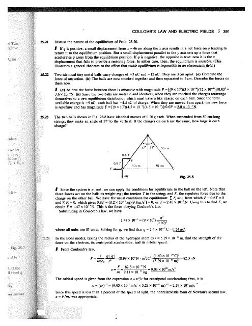 Problems with solutions -- Coulomb Law, etc.