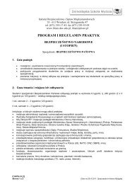 PROGRAM I REGULAMIN PRAKTYK