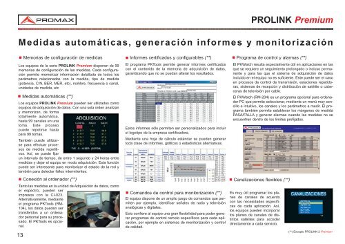 CatÃ¡logo de InstrumentaciÃ³n para Telecomunicaciones - Promax