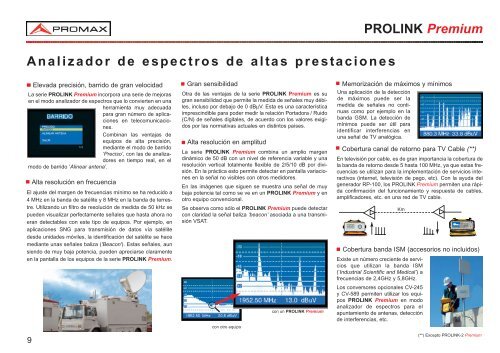 CatÃ¡logo de InstrumentaciÃ³n para Telecomunicaciones - Promax