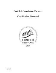 Certified Greenhouse Farmers Certification Standard - SCS Global ...