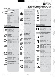 Rohre und Formteile aus PP / Pipes and fittings ... - Xorella-Frank AG