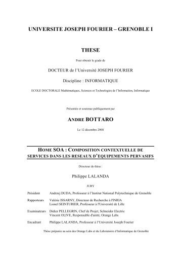 home soa : composition contextuelle de - Bottaro, Andre