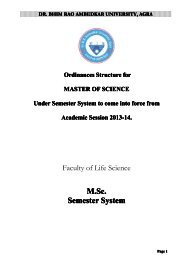 Ordinance - Life Science Faculty - Dr BR Ambedkar University