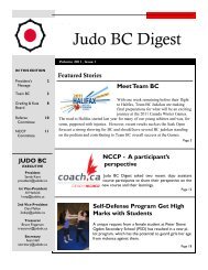 Judo BC Digest