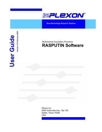 RASPUTIN Manual - Plexon Inc