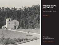 Presidio Chapel Historic Structure Report - Presidio Trust