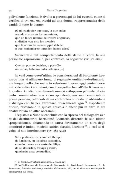 Forme del dialogo nella poesia satirica di BartolomeÃ Leonardo de ...