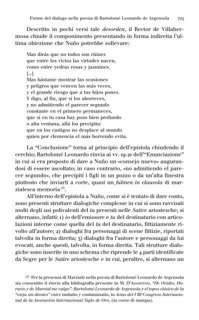 Forme del dialogo nella poesia satirica di BartolomeÃ Leonardo de ...