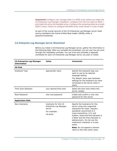 Installing CA Enterprise Log Manager - CA Technologies