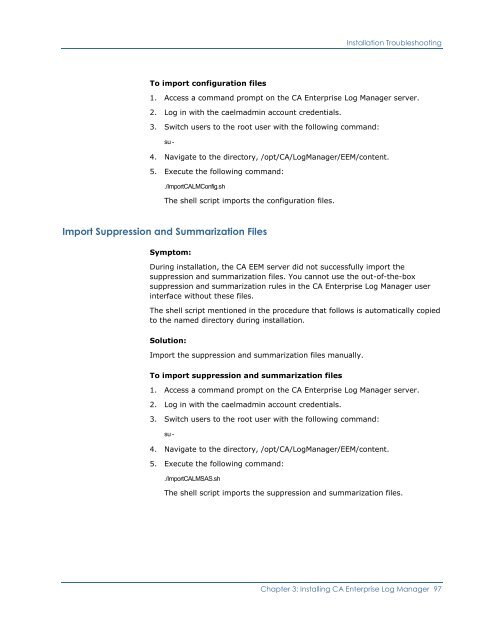 Installing CA Enterprise Log Manager - CA Technologies