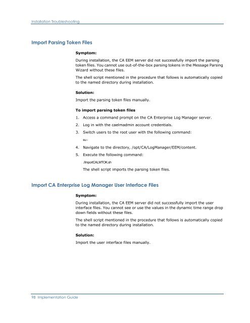 Installing CA Enterprise Log Manager - CA Technologies