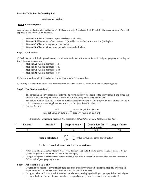 Periodic trends worksheet answer key pogil