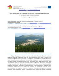 Poiana Onceasa - Departamentul de Geografie, Turism Åi ...
