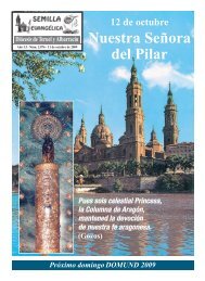 Nuestra SeÃ±ora del Pilar - DiÃ³cesis de Teruel y AlbarracÃ­n