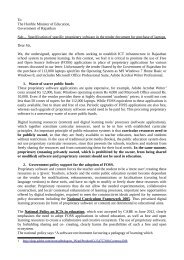 Letter to Rajasthan Government on Tender ... - IT for Change
